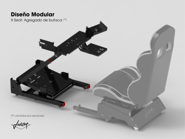Soporte Regulable Racer X sin Bandeja para Palanca de Cambios - Imagen 4